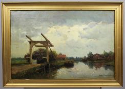 Willem Johannes Weissenbruch (Dutch, 1864-1941) Landscape Oil On Canvas