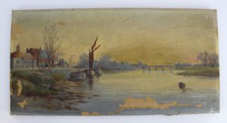 Pair of Victorian Landscapes Oil On Canvas