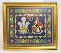 Tapestry Commemorating The Marriage of Charles & Diana 1981 Framed