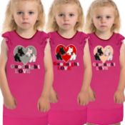 Job Lot of 100 Girls Scottie Dog Pink Nightie Age 3 – 12Y Premium Brand RRP £12.99