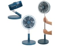 Professional Cordless Foldable Fan With LED Ringlight By Salter L2b