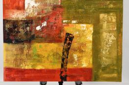 Original Abstract Painting On Canvas Board