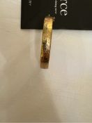Vintage 9 Carat Rolled Gold Bangle With Flower Design