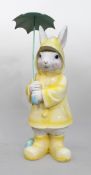 Decorative Easter Bunny With Umbrella
