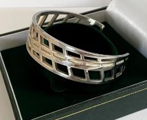 Hallmarked Sterling Silver Mackintosh Bangle
