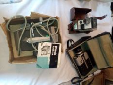 3 Vintage Items Rank Editor, Eumig S2 Cine Camera + Case and Sankyo CM400 Super 8 Cine Camera + C...