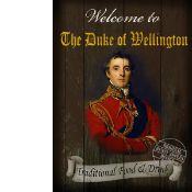 Duke of Wellington Traditional Style Pub Sign Collectable Metal Wall Art