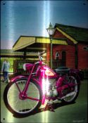 James Comet 98cc Iconic Motorbike Bike Collectable Metal Wall Art