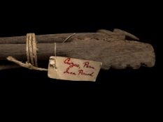 Pre Colombian Inca Wooden Implements, With Old Label, Ex Romy Rey Collection Antiquities