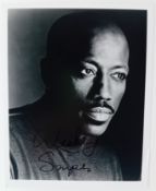 Wesley Snipes, Hand Signed B&W Photo. 10x8 Inch / 25x20cm