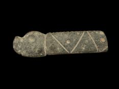 Pre Colombian Inca Stone Dragon Antiquities