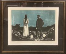 Edvard Munch (1863-1944) ‘The Lonely Ones’, Lithograph, Authorised By The Munch Museum, 1899