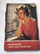 Son of Innes (b 1977) ‘F*** An Apology – I’m Not Sorry, Classic Books, Giclee Print, 2024