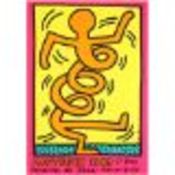 Keith Haring 1983 Reproduction Lithograph Poster (Yellow) For Montreux Jazz Festival.