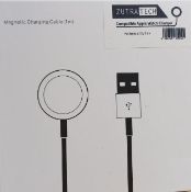 2 x Zutra Tech Apple Watch Magnetic Charger To USB-C Cable 1m - RRP £12.99ea