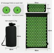 Acupressure Mat and Pillow Set/Acupuncture Mat Spike Yoga Mat RRP £39.99 L13