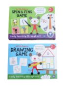 ArtyMouse Board Games. 15 x Drawing Game, 19 x Spin & Find Game. 34 Pcs Children's Games. RRP £57...