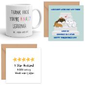 Mixed Box of Home & Kitchen including Funny Leaving Mug | Good Luck Farewell Retirement Promotion...