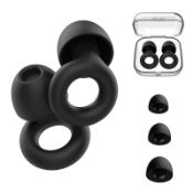 Loop Ear Plugs For Sleep, Reusable Soft Silicone Hearing Protection, Earplugs With Box For Noise...
