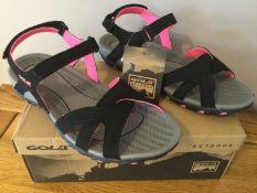Gola Womens ÒCedarÓ Hiking Sandals, Black/Hot Pink, Size 7 - Brand New