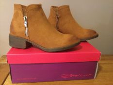 Dolcis ÒRoddyÓ Ankle Boots, Size 3, Tan - New RRP £47.99