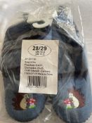 Playschool, Kids Shoes, Hedgehog. Blue. Size UK 10 Child, EU 28 Bundle of 6