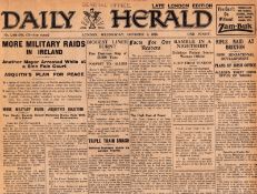 Irish War of Independence Reports IRA, Black & Tans Military Raids 1920-A.