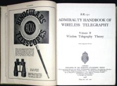Admiralty Handbook of Wireless Telegraphy Volume Two 87-Year-Old Book 1938.
