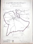Fishguard Pembrokeshire Wales Boundary Commission 157-Year-Old Antique Map.