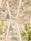 Job lot 15 Authentic Maps Directory of London and Suburbs 87-Year-Old-Prints-2.