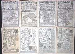 Collection 9 Emanuel Bowen's Britannia Depicta 17 290 Years Old Engraved Maps-3.