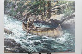 Rare Original Painting By The Late English Artist Joel Kirk.