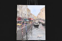 Original Oil On Canvas Board