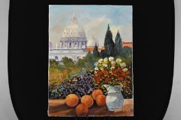 Oil On Canvas By Italian Artist Mario Puopolo