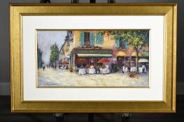 Colourful Original Painting of French Scene By Anthony Orme