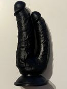 Black Real Life Size Double Penetrating Dildo