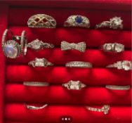 Vintage Silver Rings-15/ Some Stamped 925