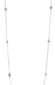 14ct White Gold Ladies Dress Diamond Necklet 0.25 Carats