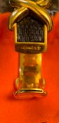Hermes Criss Cross Bracelet Vintage Gold Plated