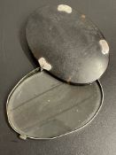 Late 18th Century Silver Mounted Magnifying Glass, Hinged Tortoise Shell Case