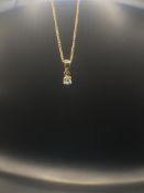 18ct Gold & Diamond Pendant Necklace