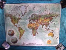 Novelty Pictorial World Map Poster By Biro - Published By James Galt & Co. 1966