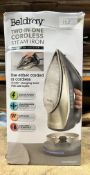 Beldray Two In One Cordless Steam Iron. Est £40 - Grade U