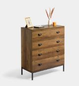 Vonhaus Jaxon 4 Drawer Chest of Drawers. Est £80 - Grade U