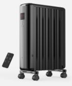 Black Digital Oil Filled Radiator- 2500W. Est £80 - Grade U