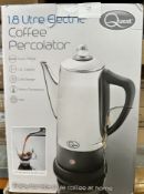 Quest 1.8L Electric Coffee Percolator. Est £40 - Grade U