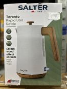 Salter Toronto Rapid Boil Kettle. Est £40 - Grade U