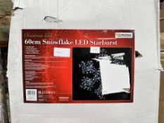 Christmas 60cm Snowflake LED Starburst. Est £30 - Grade U