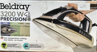Beldray 3200W Precision Iron. Est £40 - Grade U