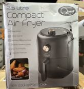 Quest 2.3L Compact Air Fryer. Est £40 - Grade U